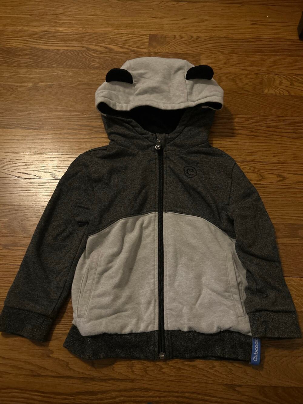 Cubcoats Kids 2-in-1 Transforming Hoodie Plush Toy Jacket Coat Gray Size 4-5
